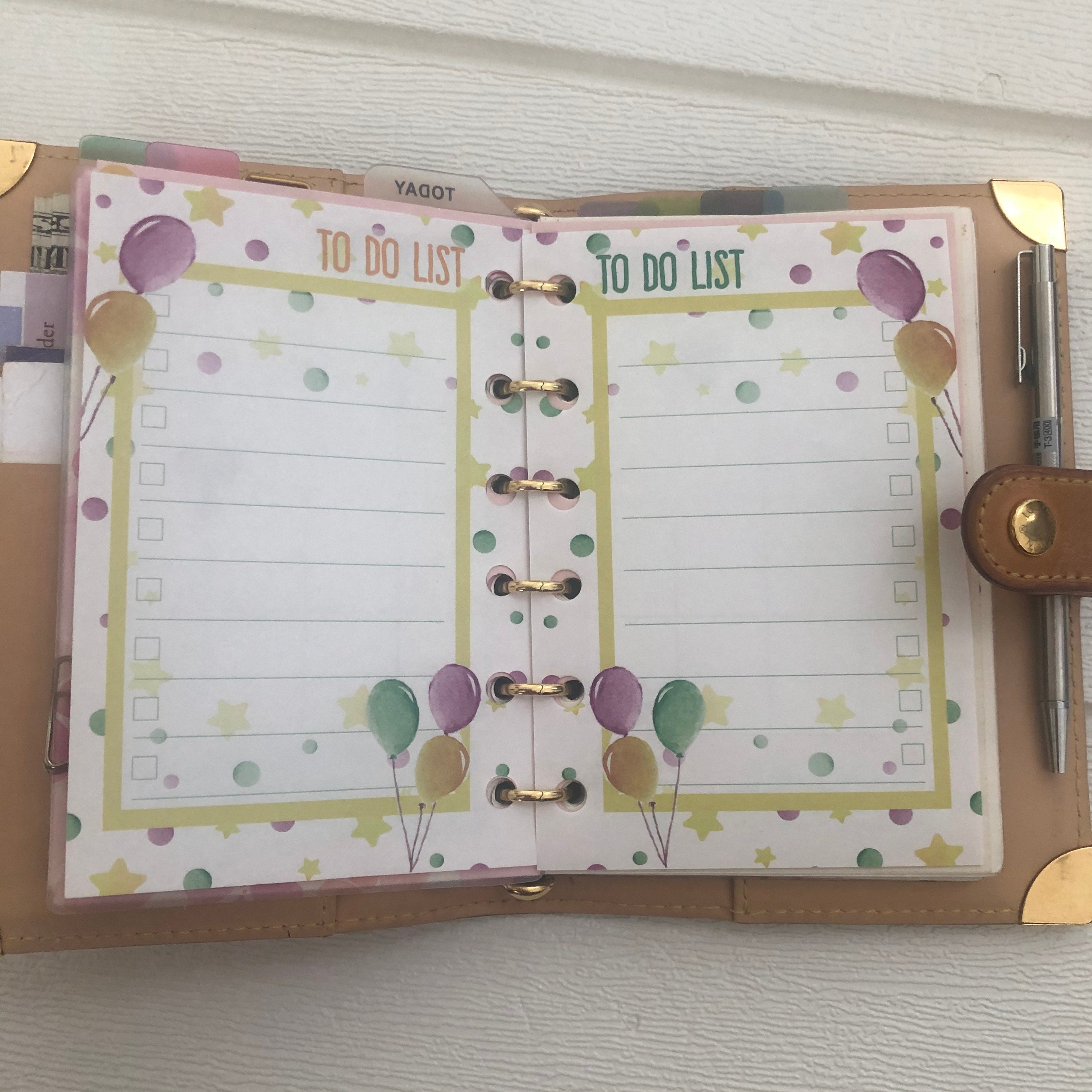 Agenda-PM-Mini-Inserts-Monthly-Weekly-Refills Fits For PM Size Agenda #P024