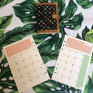 Louis Vuitton Inspired Agenda Calendar Refill Inserts & To-Do Lists –  Between Naps on the Porch