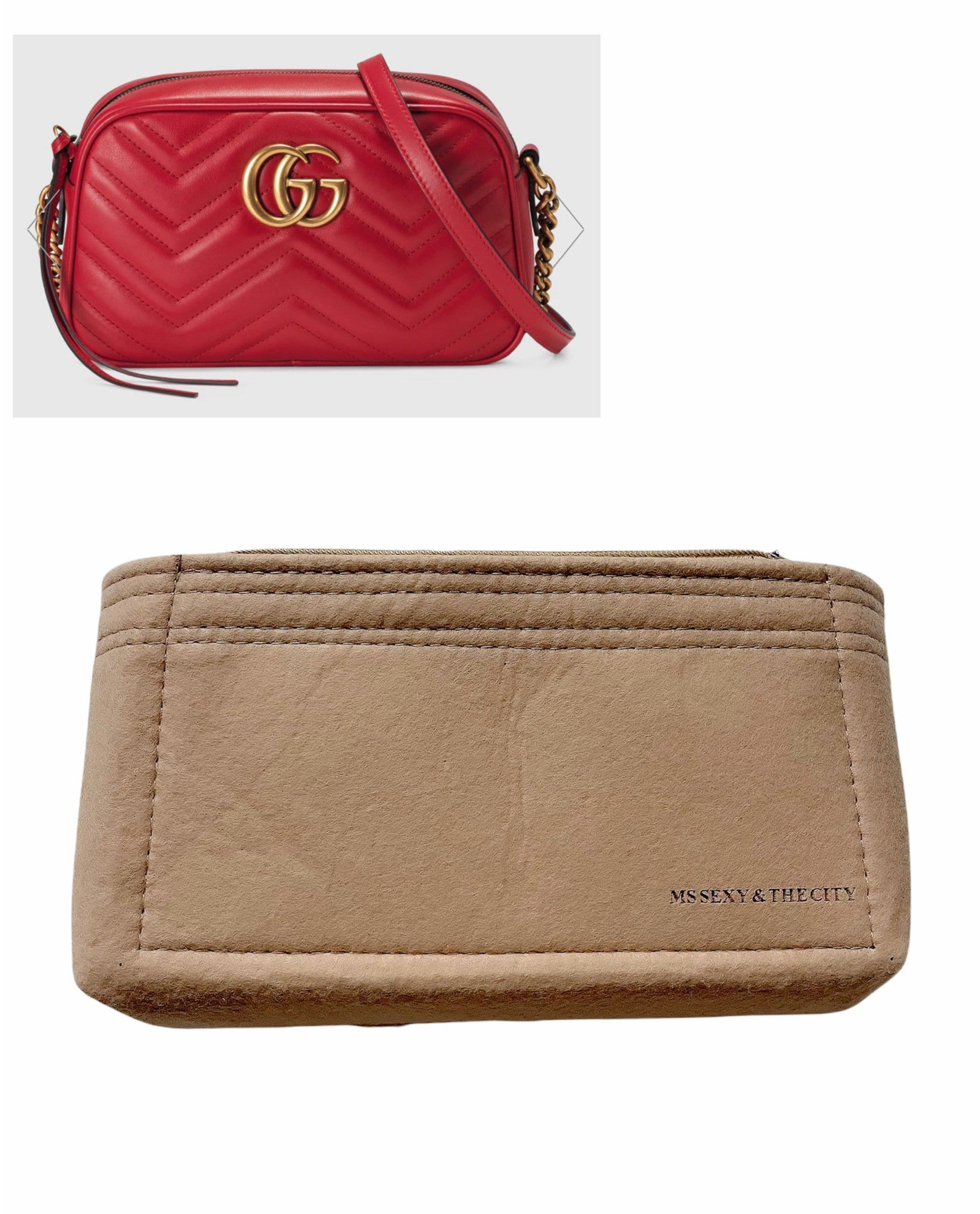 Small Handbag Shaper Insert for GG Marmont Matelasse Shoulder Bag(Pack of  2) Felt Insert Purse Organ…See more Small Handbag Shaper Insert for GG