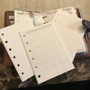 LV PM-Inserts-Monthly-Weekly-Todo-Fits Louis Vuitton PM  #001