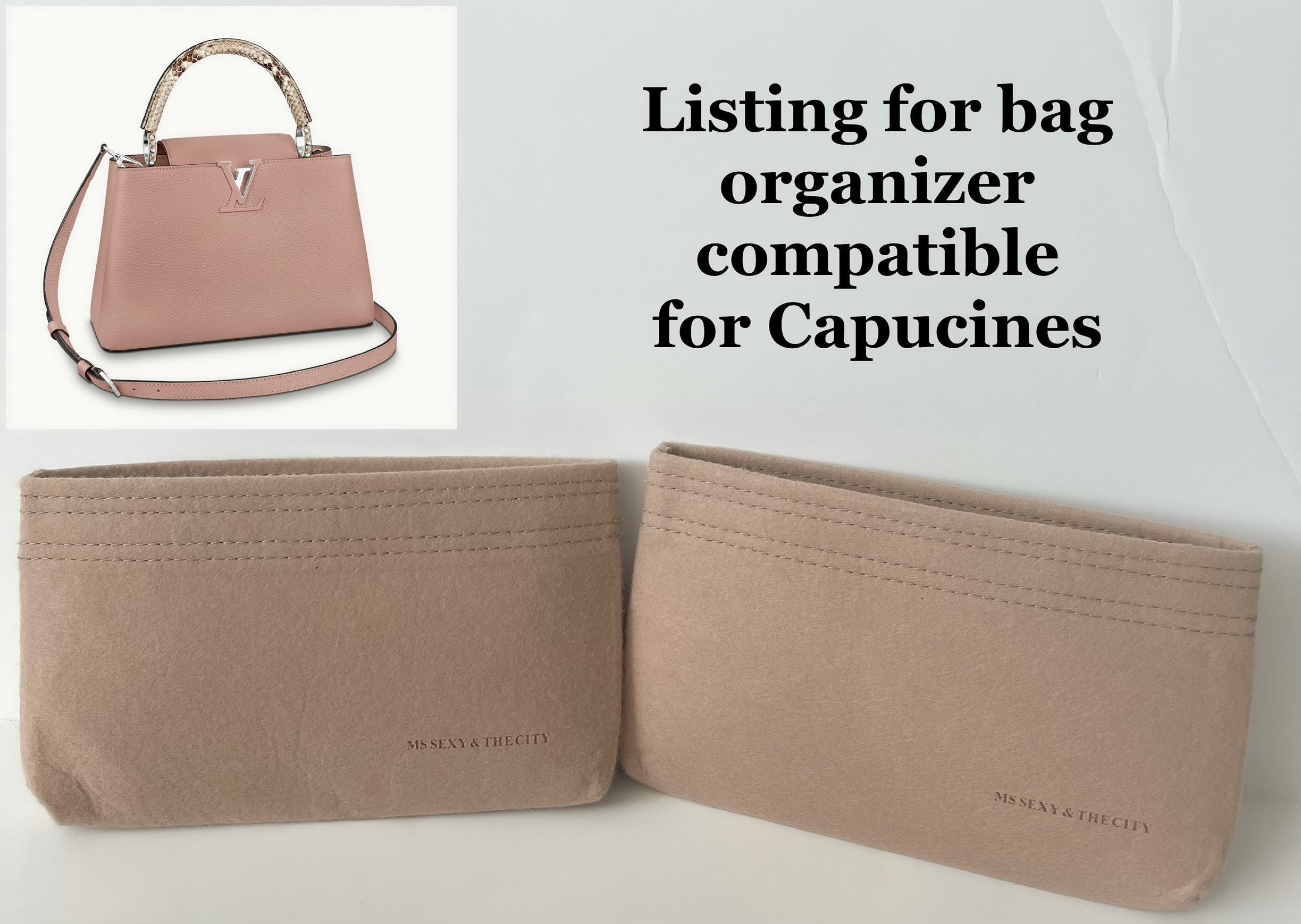 (1-24/ LV-Capucines-BB) Bag Organizer for LV Capucines BB (27cm) - A set of  2