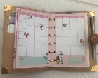 New designs!!! LV PM Agenda inserts / refills for monthly and To do / Pocket Size