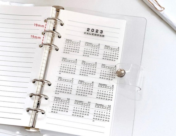 Buy LV Gm or Mm A5/A6 Loose-leaf Calendar 2023 Partition PP Online in India  