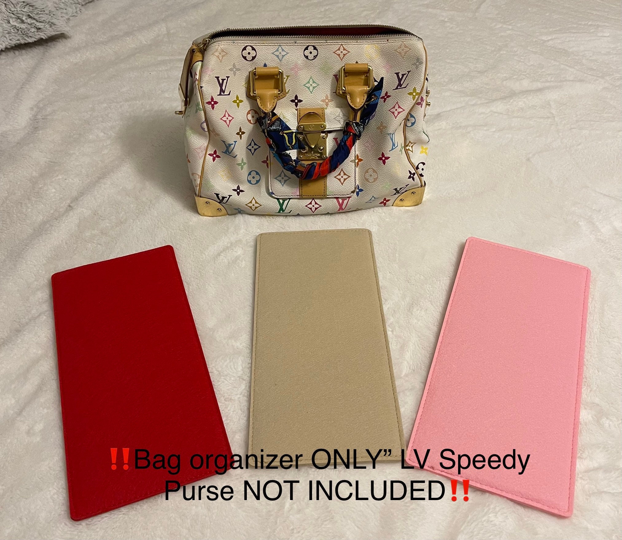  Purse Inserts ​for Lv Speedy 30 Organizer Insert , for monogram  bag, HandBag protective insert ​Tote Bag and hand bag protector, organizer  insert 1083red-L : Clothing, Shoes & Jewelry
