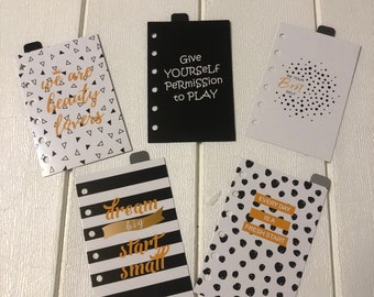 LV PM Size Agenda ‘We Are Beauty Lovers’ Planner Dividers/ Planner Inserts/ Set Of 5