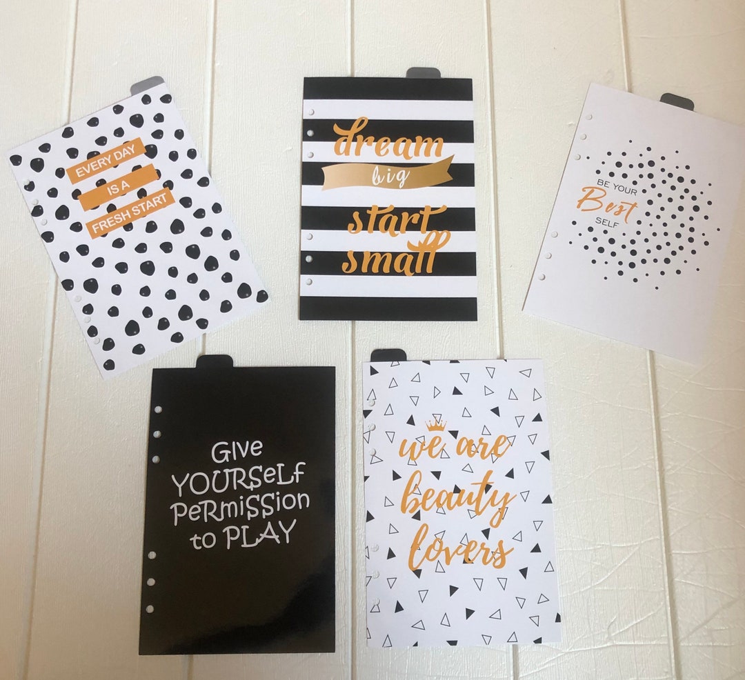 LV GM Size Agenda everyday is a Fresh Start Planner Dividers/ Planner