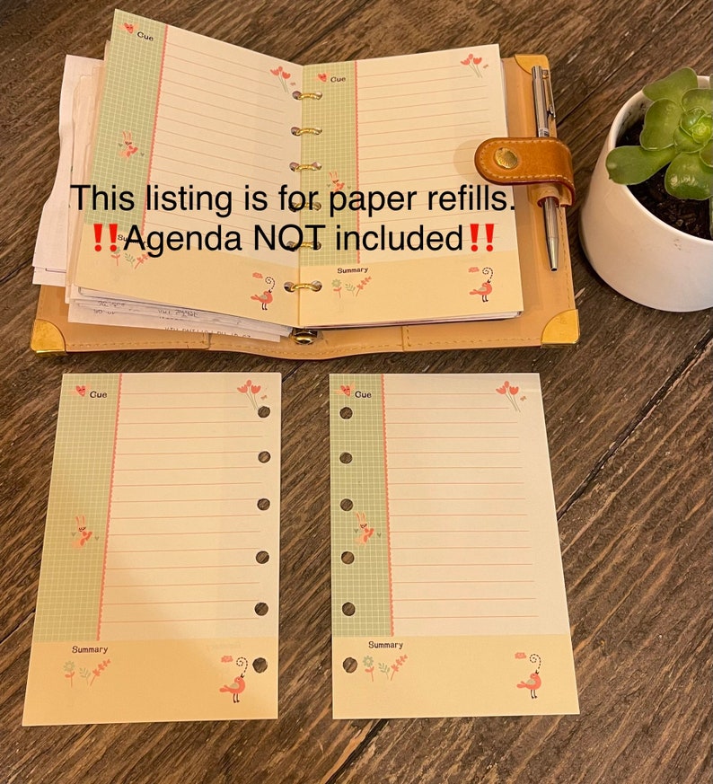 Refills for Louis Vuitton Agenda Size PM Refills Inserts Etsy