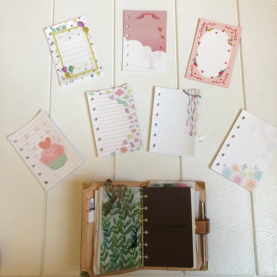 Pocket Size Refill for LV PM Agenda Mix of 7 Designs 70 