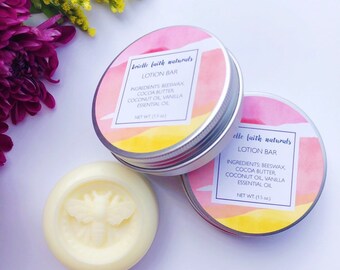 Lotion Bar, Body Butter Bar, Beeswax Bar, Massage Bar, Teacher Gift