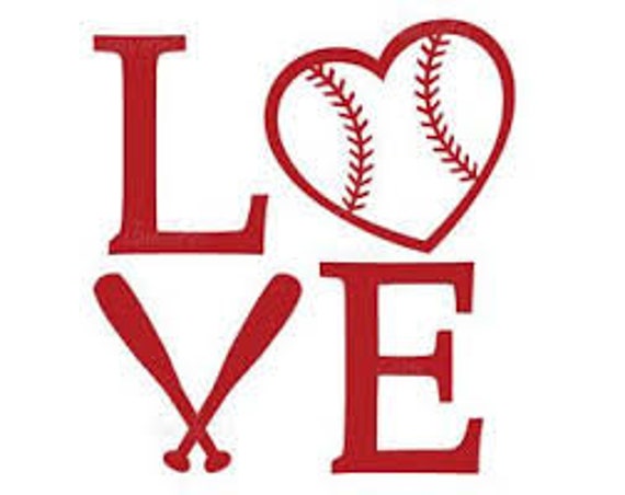 Baseball Love Svg Etsy