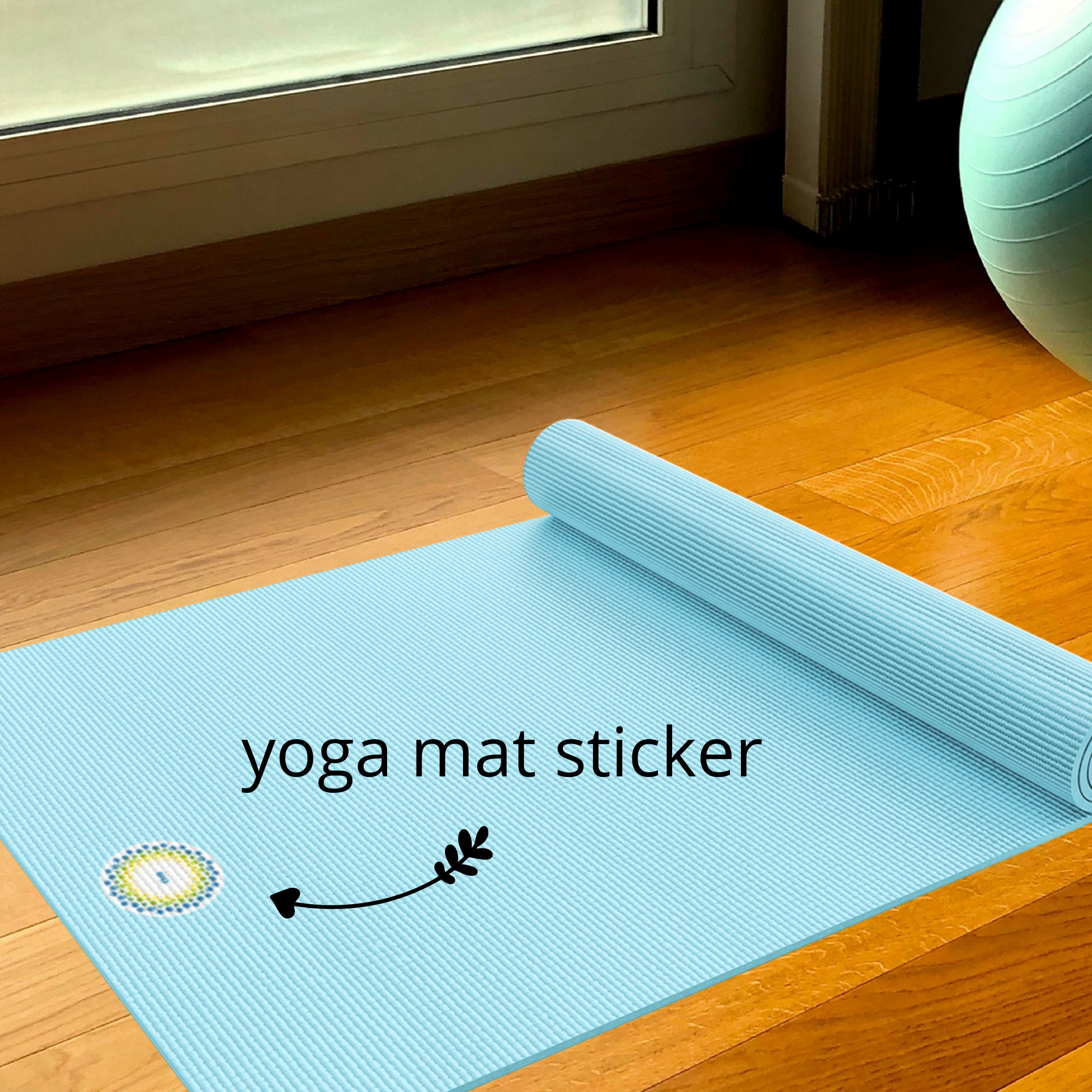 Yoga mat stickers yoga lover gift yogi gift motivational Etsy