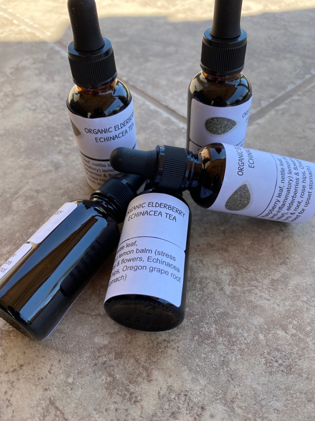 Organic Elderberry and Echinacea Tincture Etsy