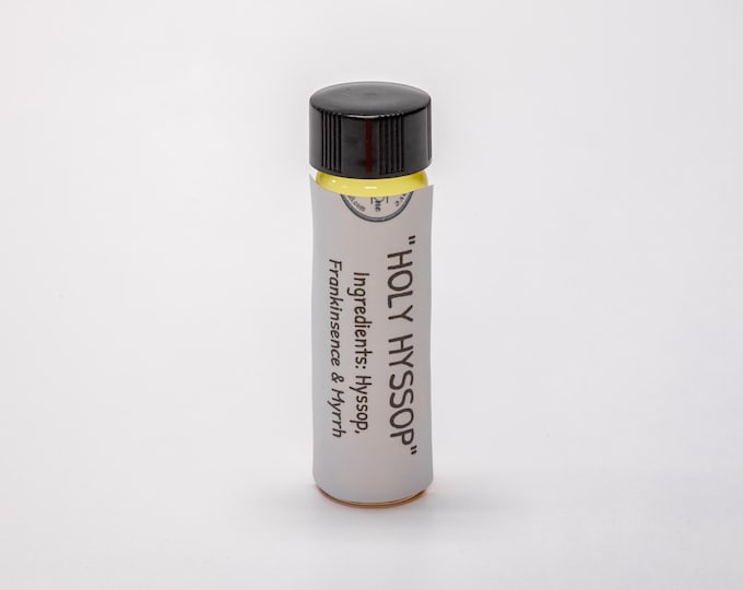 Organic Hyssop, Frankincense and Myrrh oil