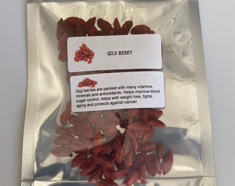 Organic Goji Berries (Lycium barbarum)