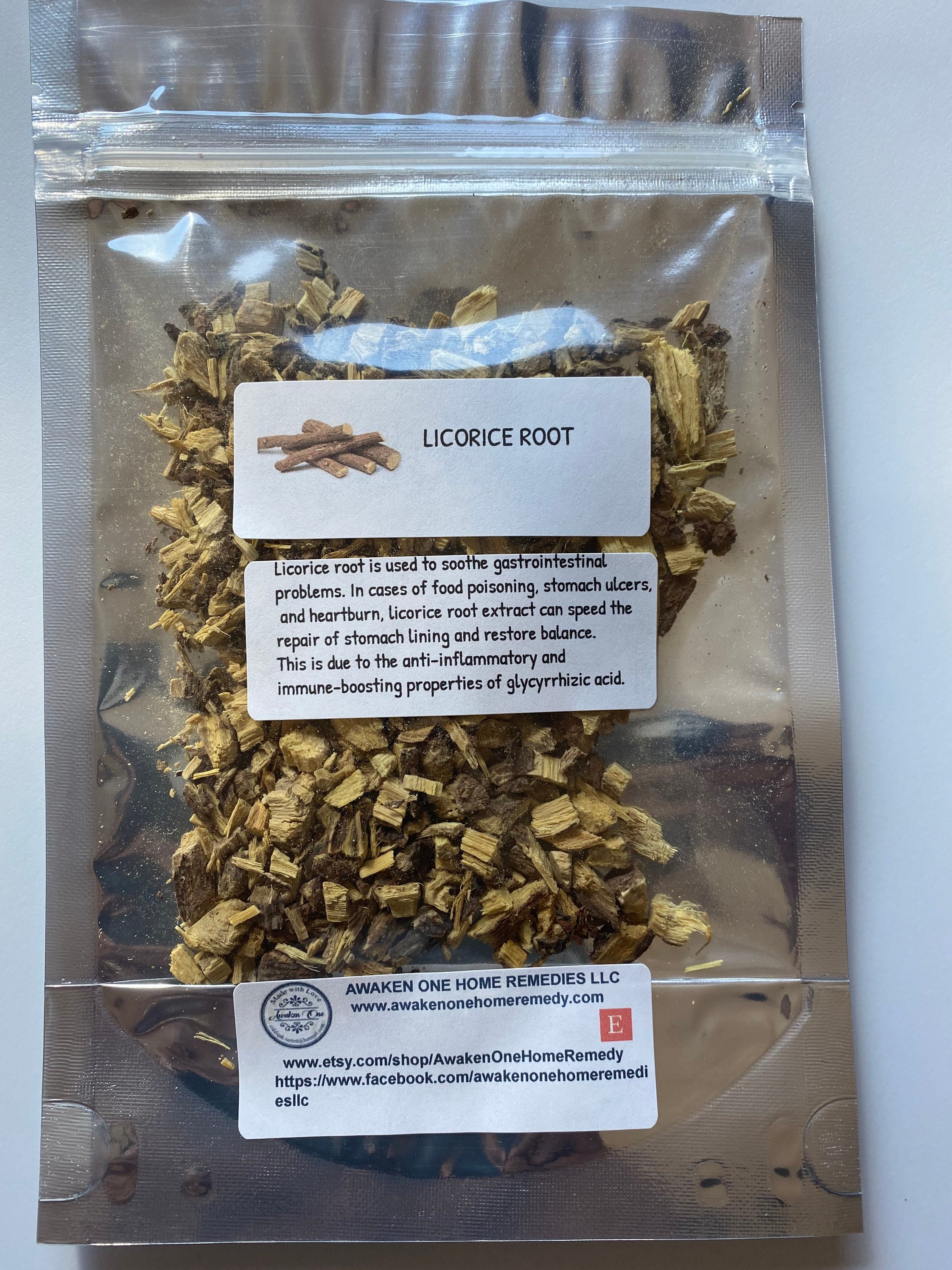 Organic Licorice Root (Glycyrrhiza glabra)