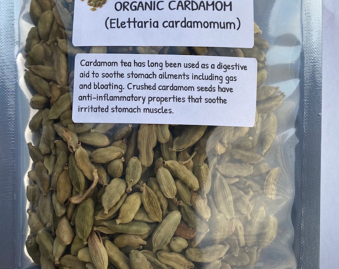 Organic Cardamom (Elettaria Cardamomum)