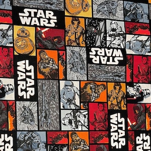 Star Wars Cotton Fabric - Officially Licensed HTF OOP & Retired