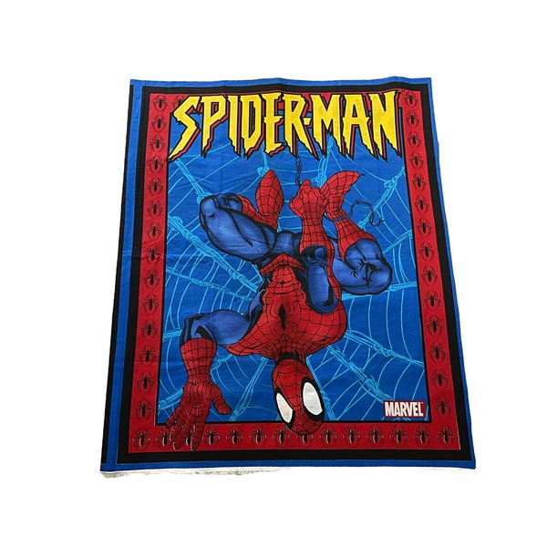 Spiderman  Cotton Fabric Quilt Panel  Marvel Cotton Fabric 36” X 44”  Rare & Hard To Find 2005 Out Of Print  Fabric Panel  FREE USA Shipping