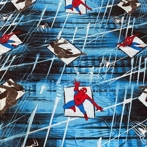 Spiderman Cotton Fabric  Crisp Graphics and Beautiful Colors Spiderman 3   2007 Columbia Pictures OOP  HTF