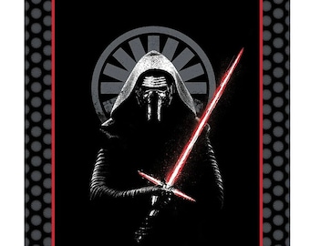 Star Wars Sith Fabric Panel 36” X 44”  Ben Solo Kylo Ren The force awakens the Dark Side - FREE USA SHIPPING