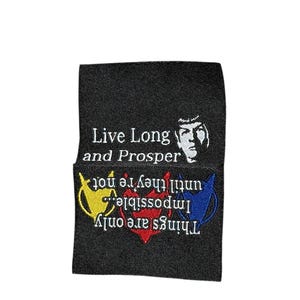 8oz LN Live Long and Prosper Stainless Steel Flask 8oz LN Live Long and Prosper Stainless Steel Flask