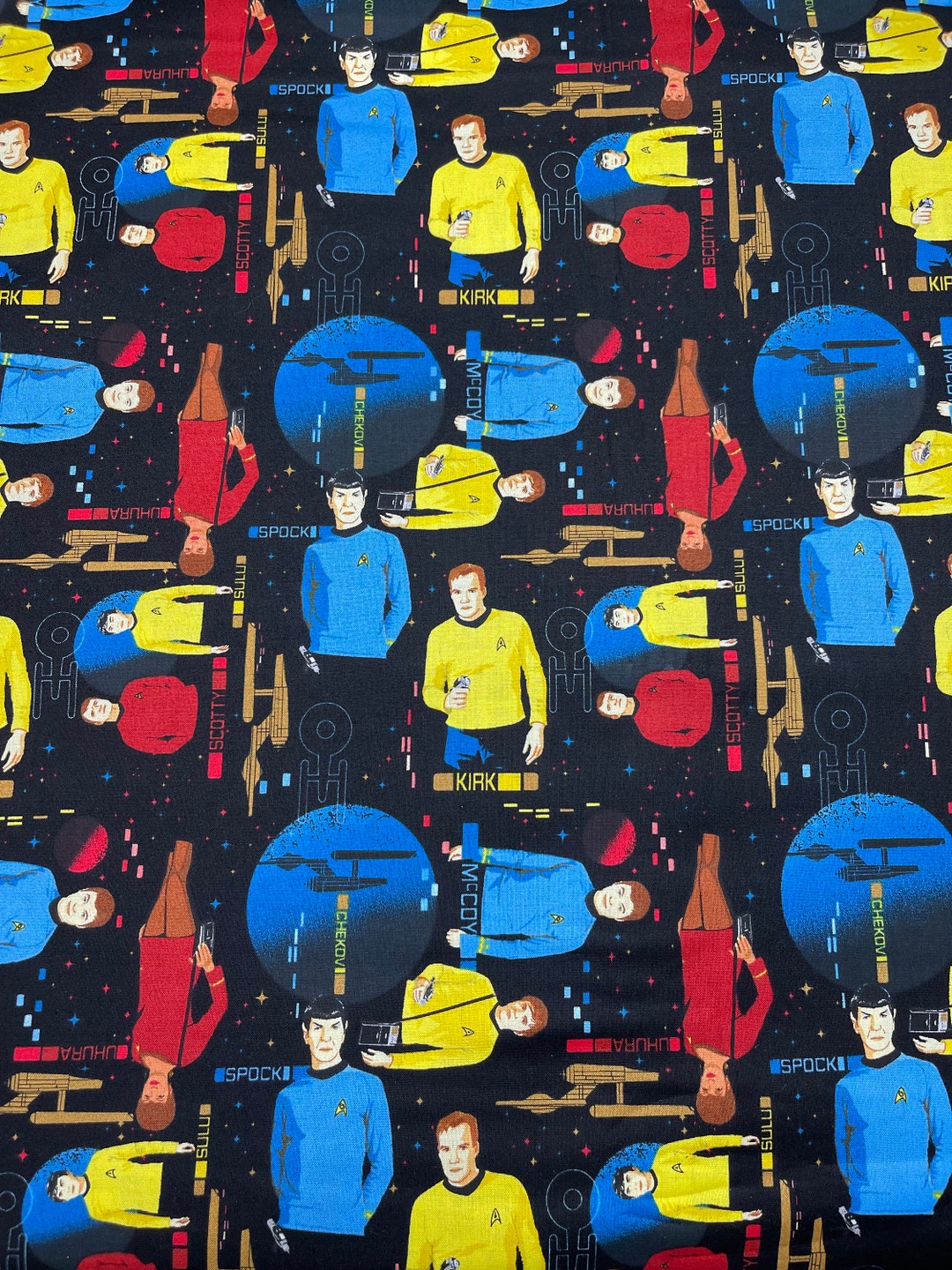 Star Trek 2016 TOS Crew Fabric | 63100202JAS OOP Cotton | Ships Today ...
