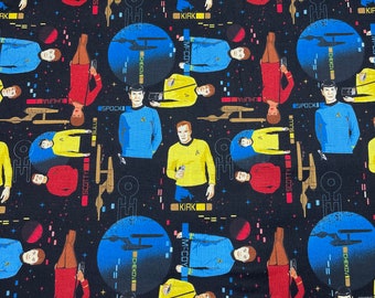 Star Trek Cotton Fabric 2016 Style 63100202JAS Licensed Camelot Fabrics