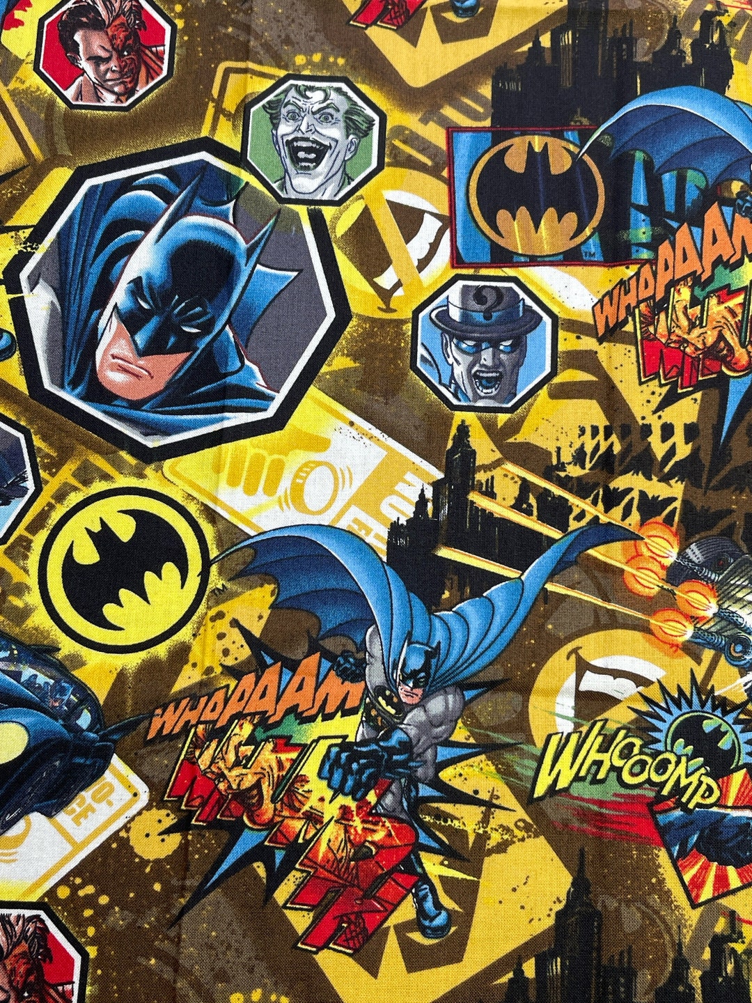 Batman Villains Fabric | DC Comics Licensed | Joker, Batmobile ...