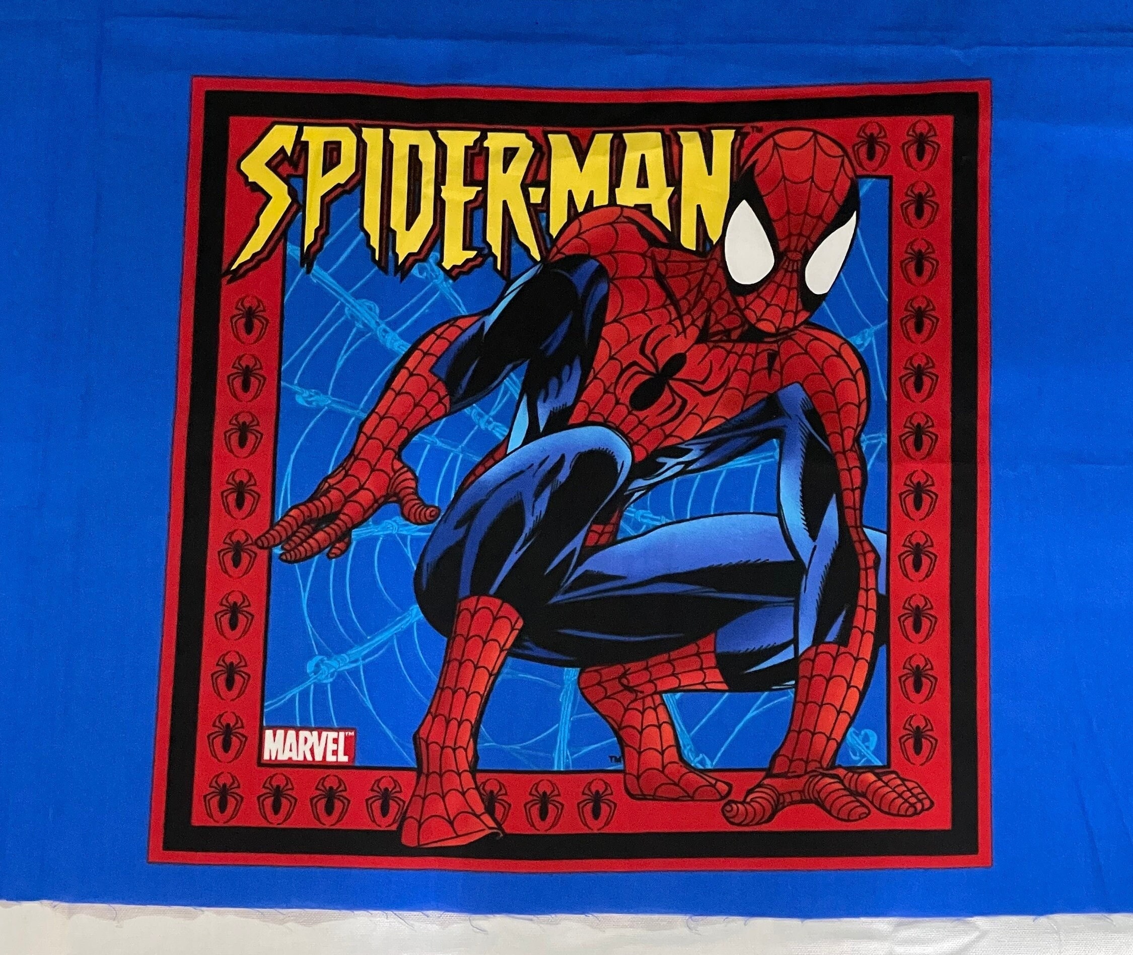 Springs Creative Products Spiderman - Comics Multi Yardage Size 44/45 in White/Off White | Cotton