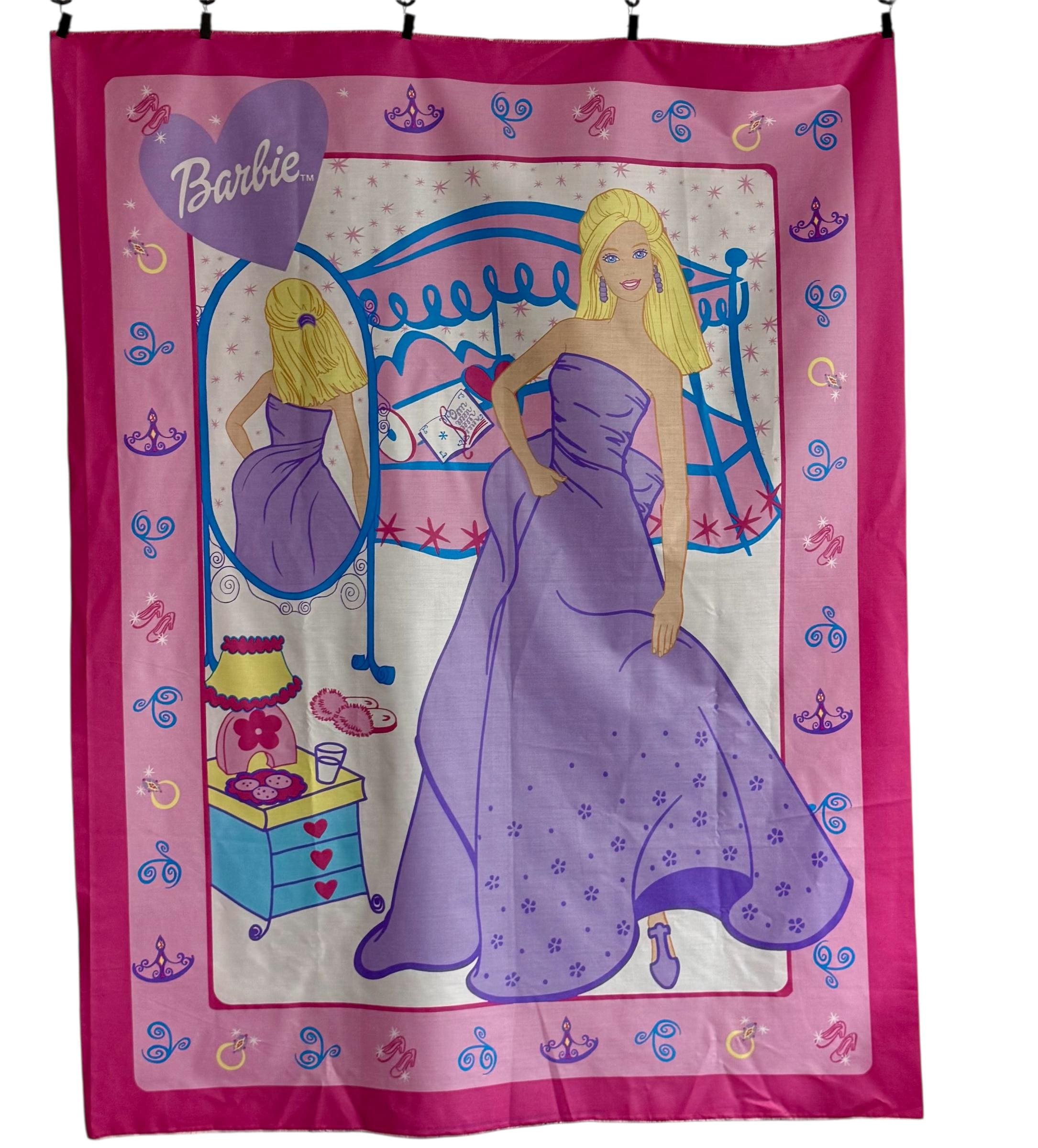 Barbie Quilt Panel | 2001 Mattel Blonde | Rare OOP Vintage Purple