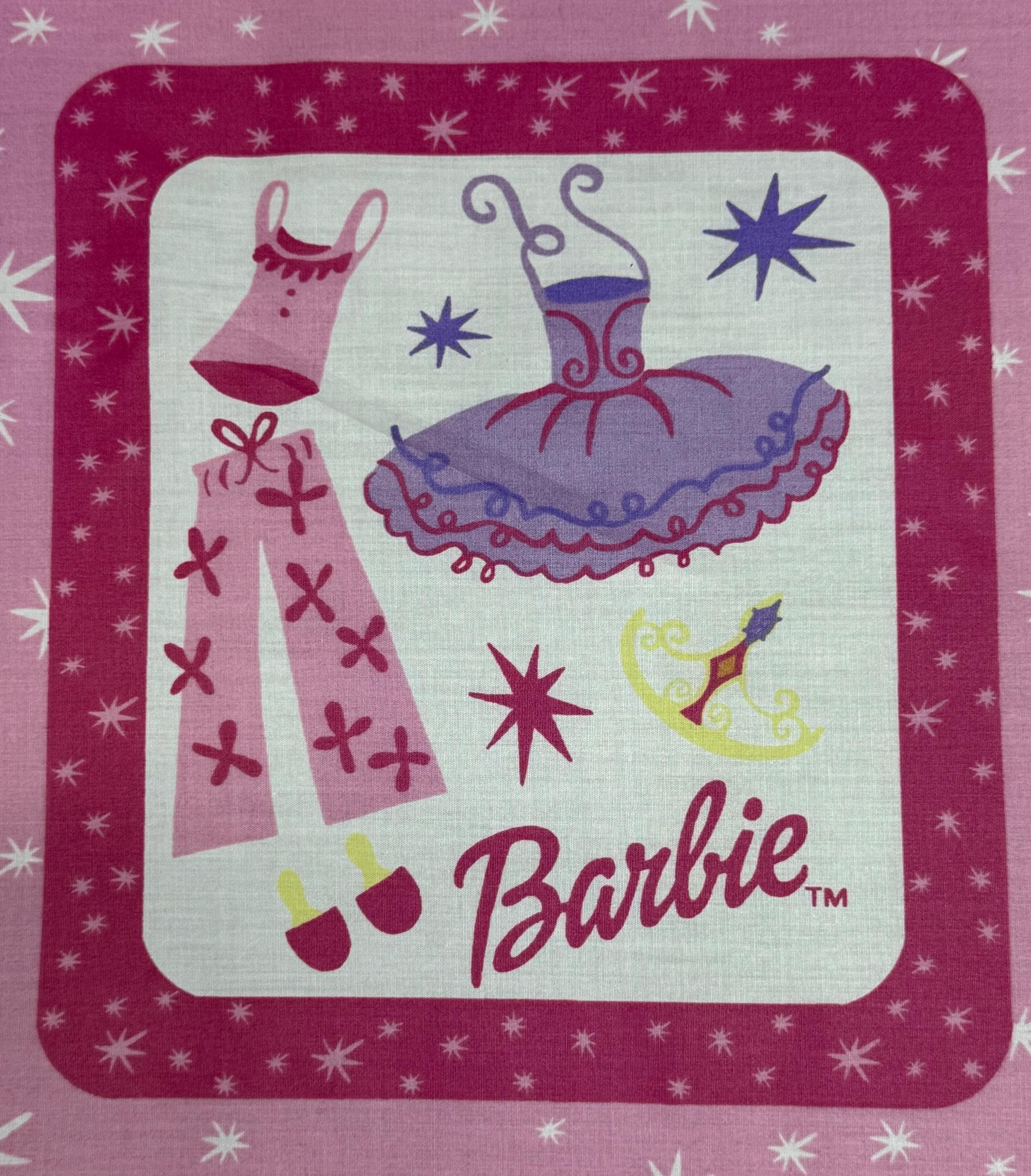 Barbie 2001 Blonde Quilt Panel | 4, 6 or 8 Block Mattel Cotton OOP