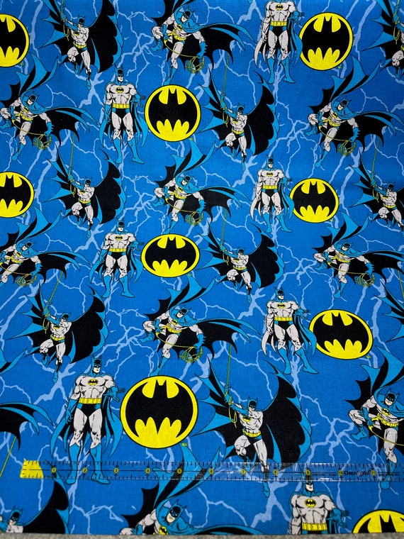 Batman Superhero Rope Bat Signal Fabric | DC Comics Cotton Quilt