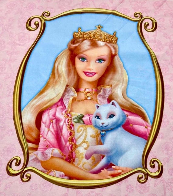 Barbie Princess Pauper Fabric Panel 2004 | Annalise Erika | Rare