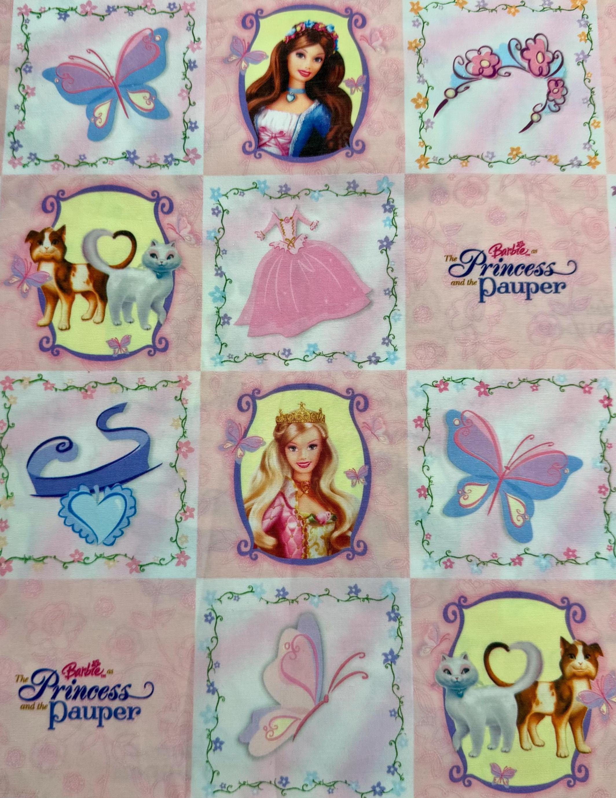 Barbie Princess and the Pauper Fabric | Vintage 2004 | Rare OOP
