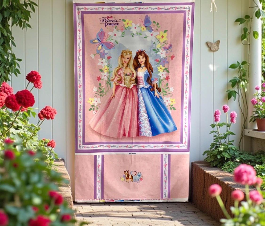 Barbie Princess and the Pauper Panel 36x61 | Mattel 2004 Poly