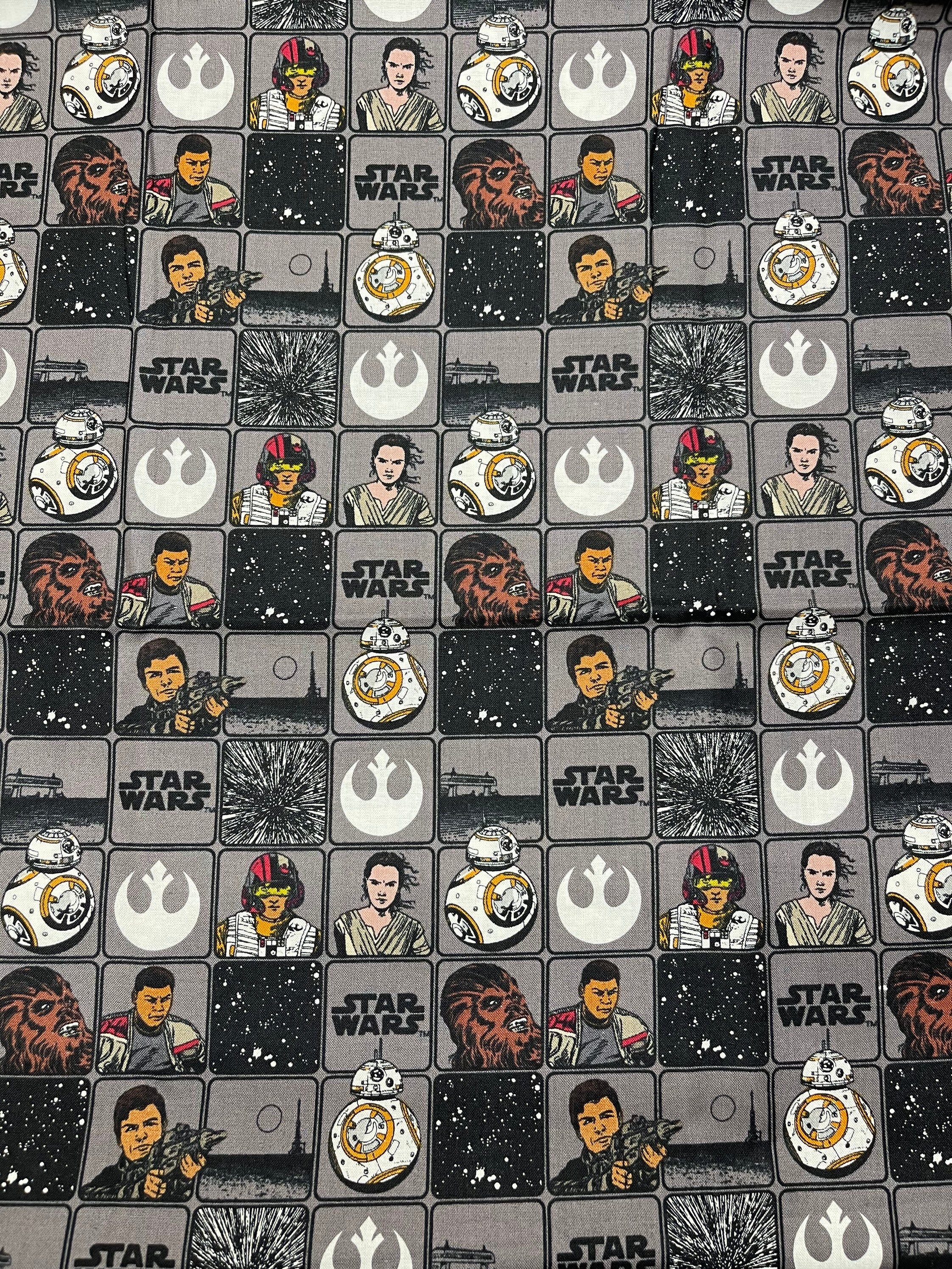 Star Wars The Last Jedi - Resistance Characters PANEL from Camelot Fabrics