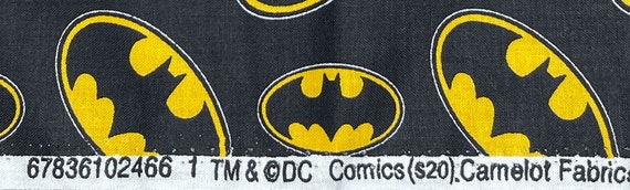 Batman Bat Signal Toss DC Comics 100% Qualität Baumwolle Stoff
