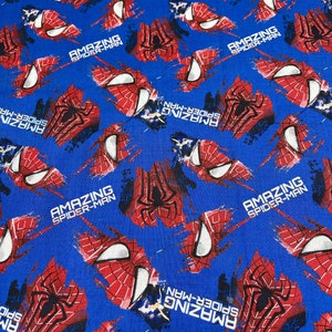 Amazing Spiderman Grunge  2014 Licensed Cotton Fabric Very Rare Out of Print  Hard to Find