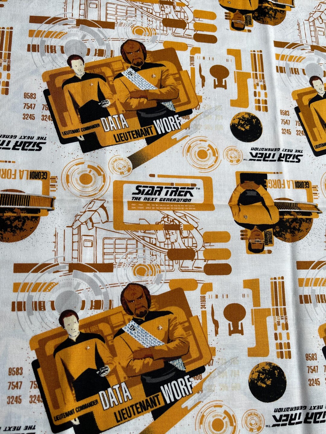 Star Trek Cotton Fabric Licensed Camelot Fabrics Gold & Black - Etsy