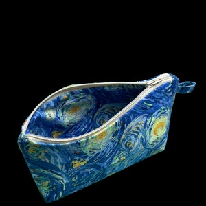 Starry Night Van Gogh Blue & Yellow Swirls Quilting Fabric 100% Cotton ...