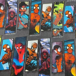 Tessuto di cotone campione Spiderman Supereroe Marvel con licenza Tessuto di cotone 100% di qualità CP71190 Springs Creative