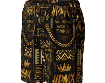 HDMX African Print mesh shorts