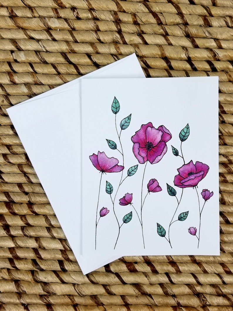 Assorted Blank and Thank You Note Cards Botanical - Etsy