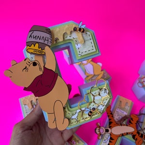 Winnie the Pooh 3D Letters / Winnie the Pooh Birthday Decorations/ Winnie the Pooh Party Decorations