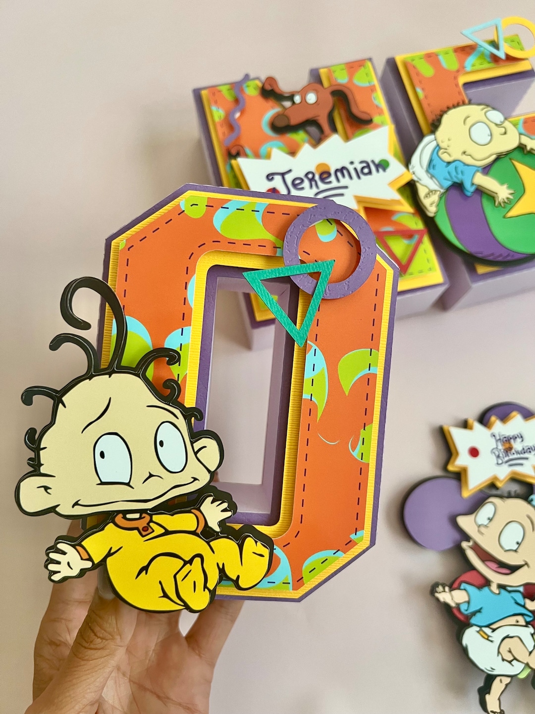 Rugrats 3D Letters / Rugrats Birthday Decorations/ Rugrats Birthday ...