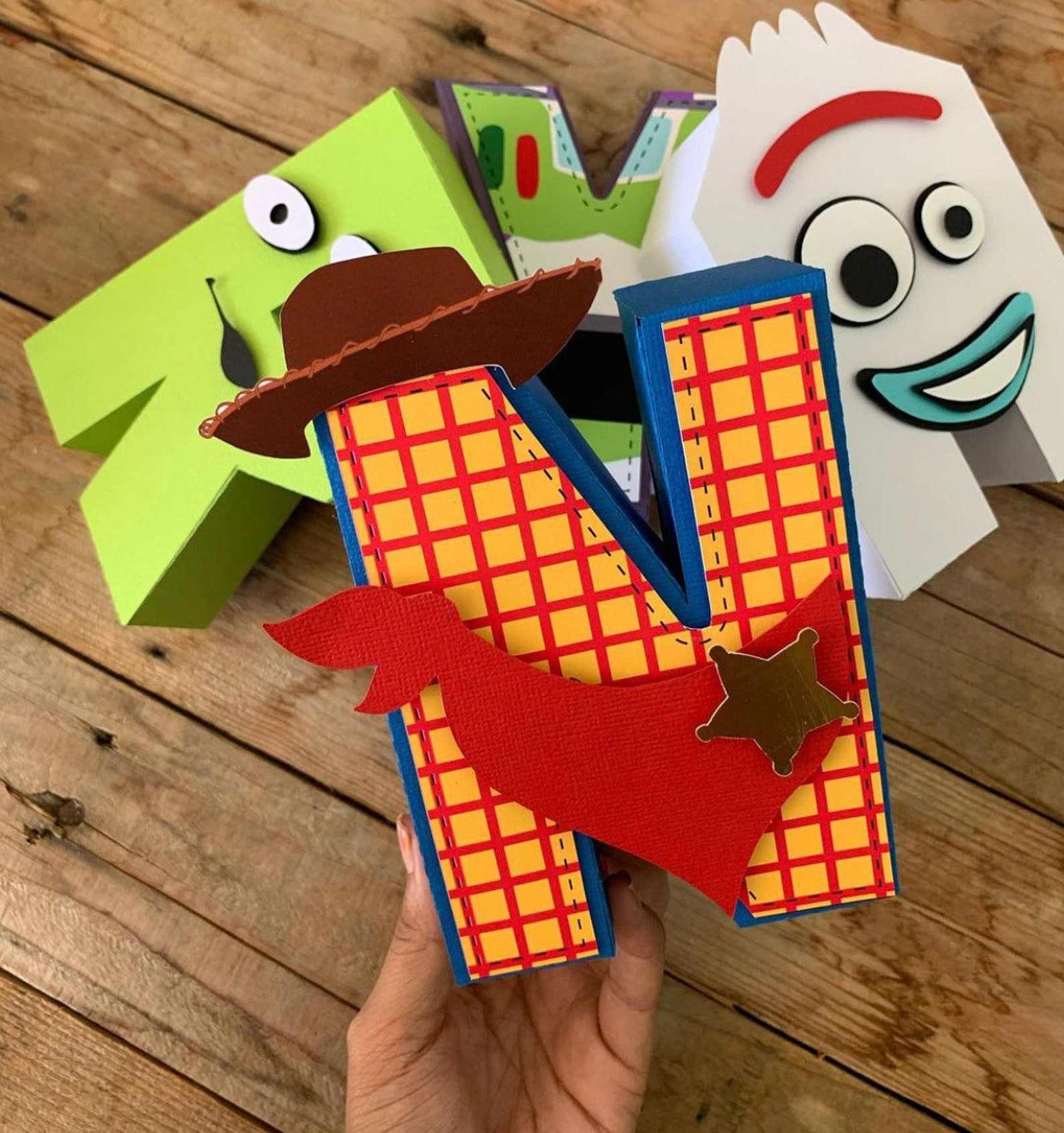 Toy Story 3D Letters / Toy Story Letters / Toy Story Birthday Etsy