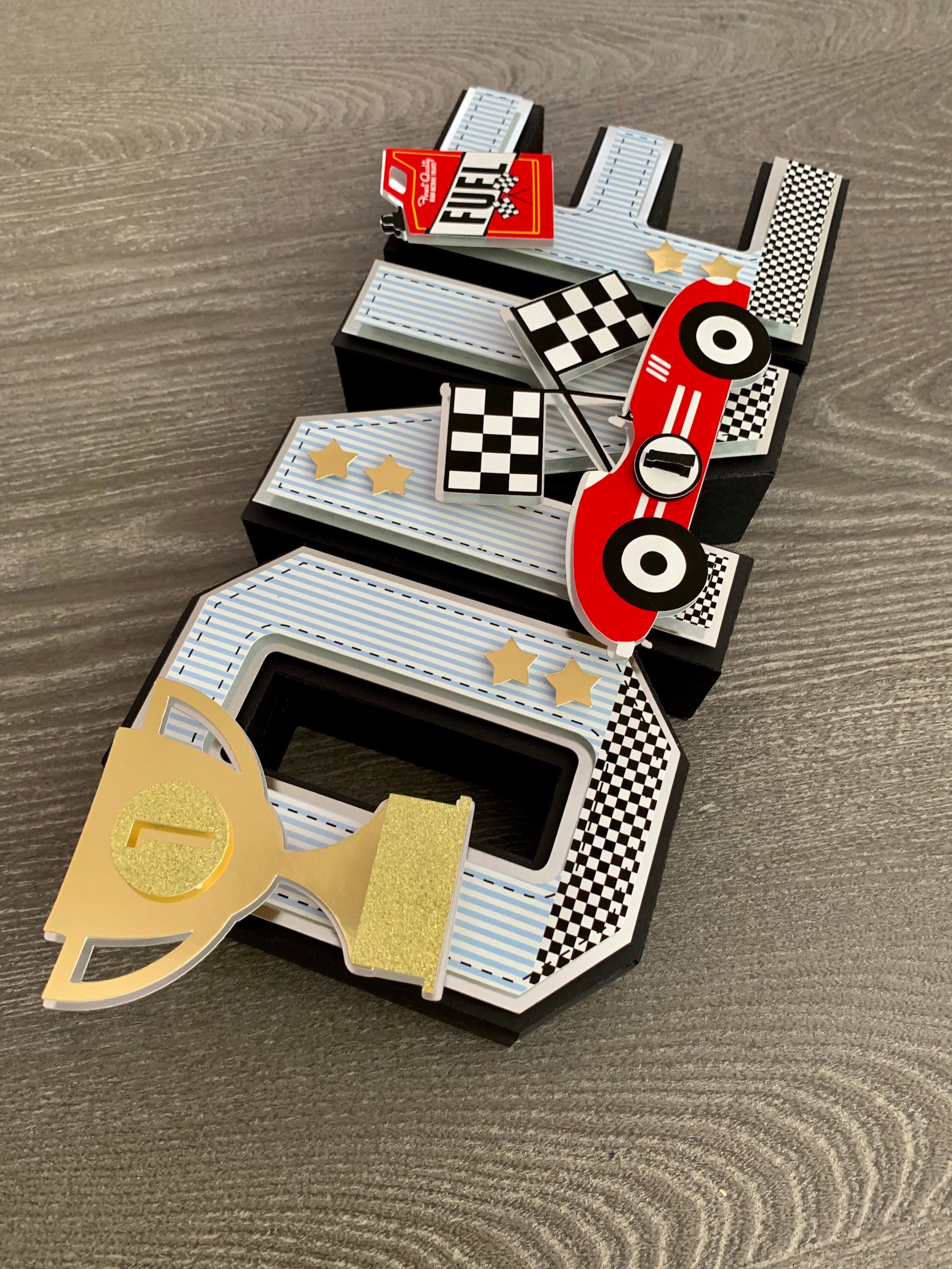 Vintage Race Car 3D Letters / Race Car Birthday Party | Etsy