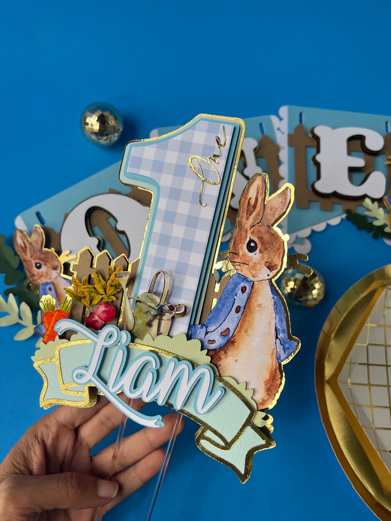 Peter Rabbit Cake Topper / Peter Rabbit Birthday Party/ Peter Rabbit ...