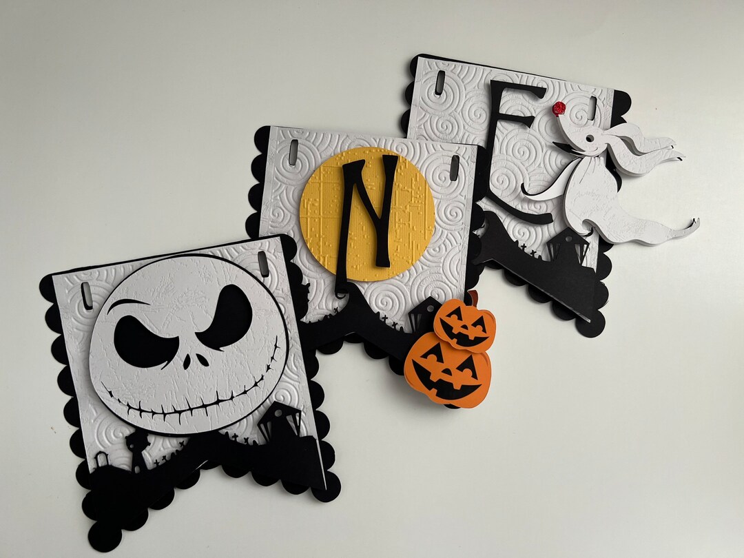 Jack Skellington Birthday Banner / Jack Skellington Birthday - Etsy
