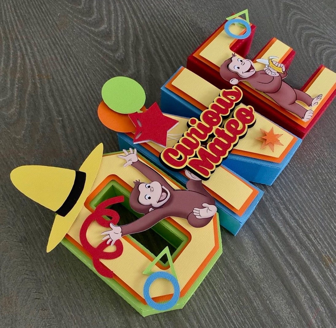 Curious George 3D Letters / Curious George Birthday Decor / | Etsy España